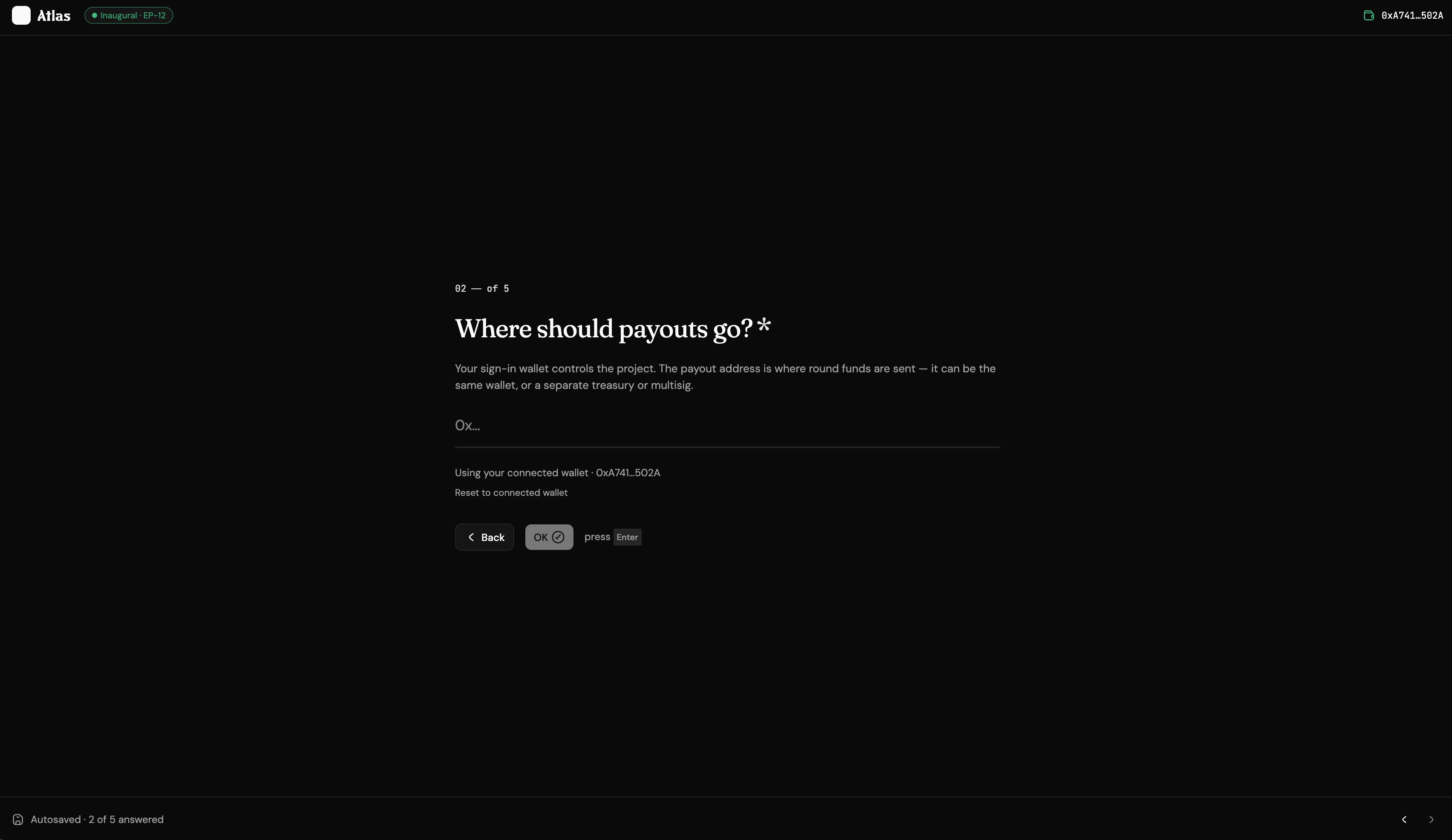 Octant Atlas onboarding screen 2